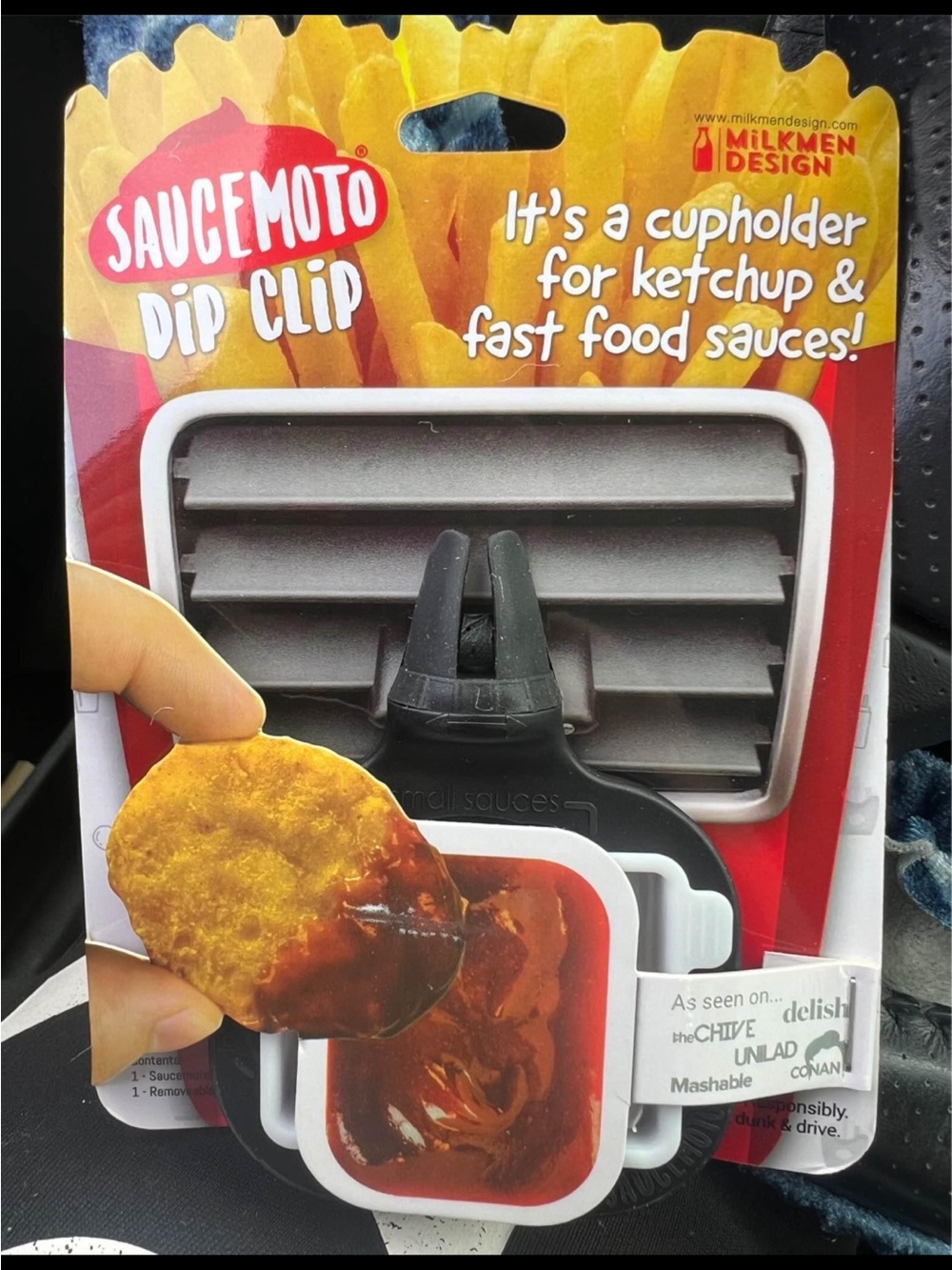 Dip Clip Car Cupholder - Black